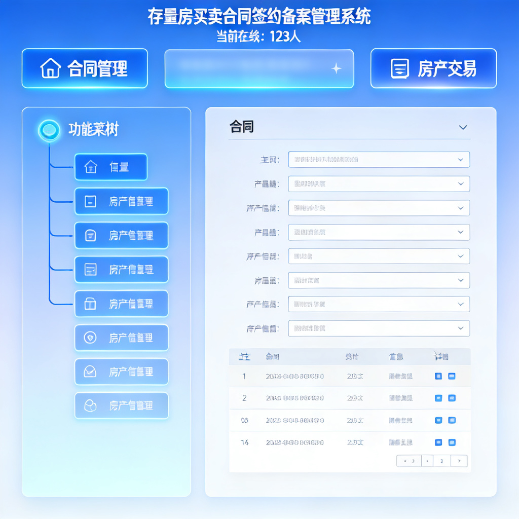 存量房买卖合同签约备案管理系统