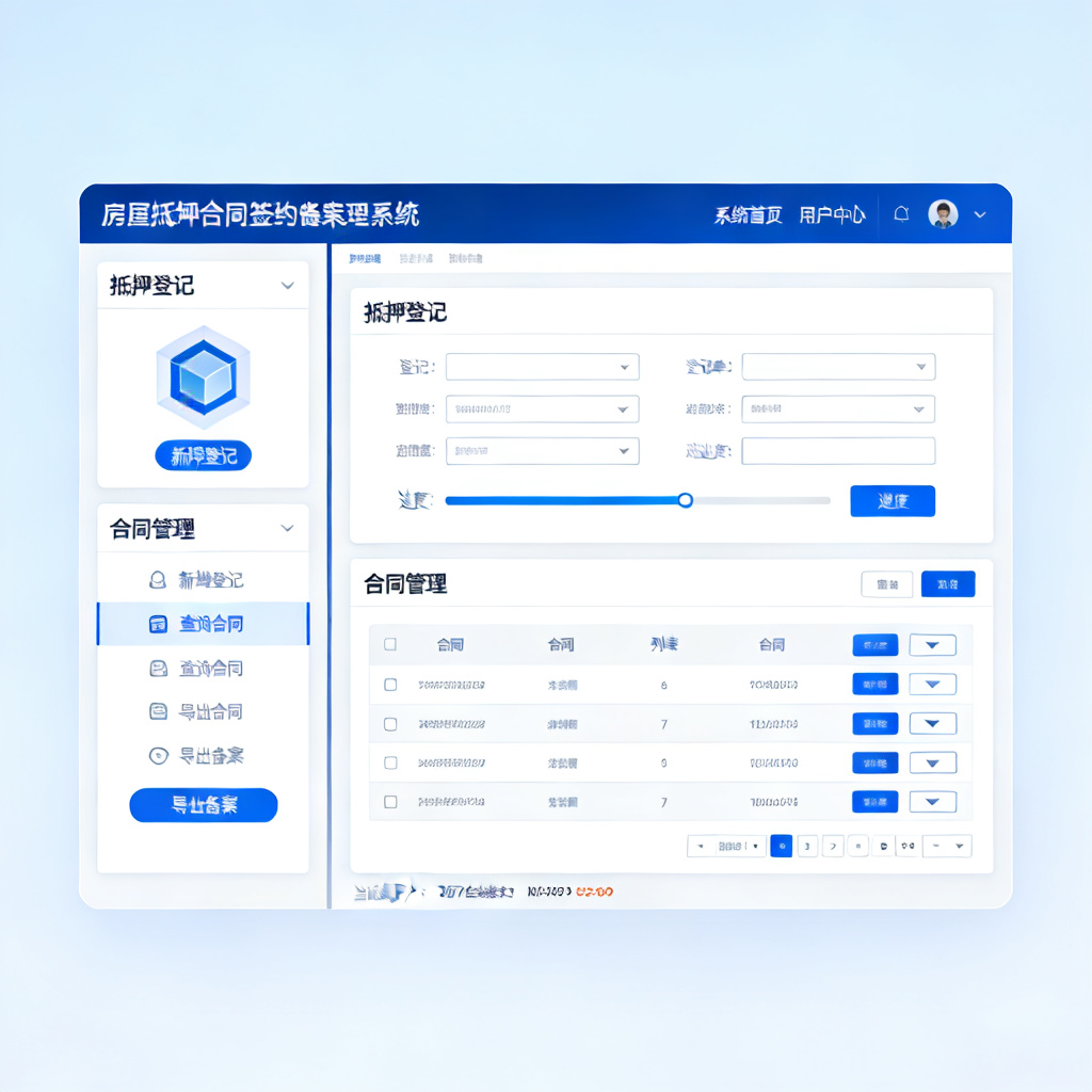 房屋抵押合同签约备案管理系统